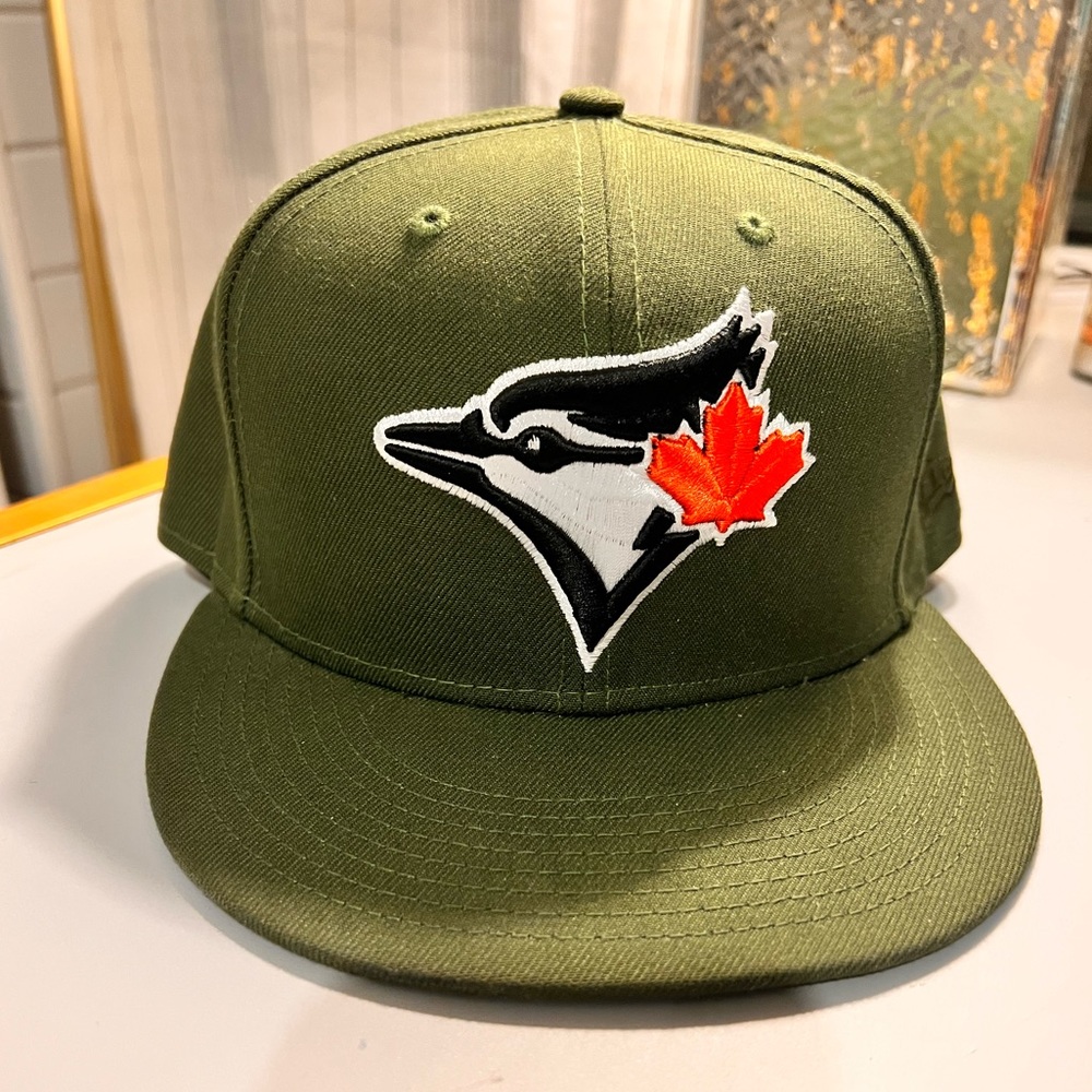 Olive Green Baseball Cap with Embroidered Logo